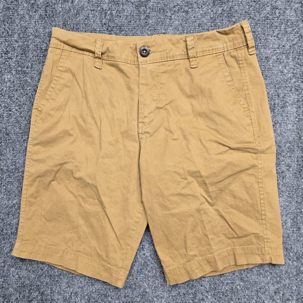 Aero Aeropostale Mens Size 28 Chino Shorts Khaki Tan Stretch Cotton